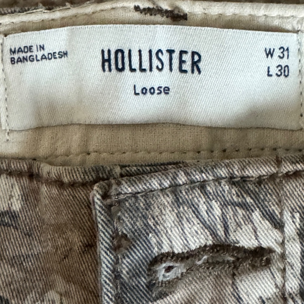 NBD Brown and Gray Cargo Pants Relaxed Fit - Picture 4 of 4